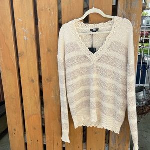 NWT Paige Caspian Rose Gold sweater Sz. M